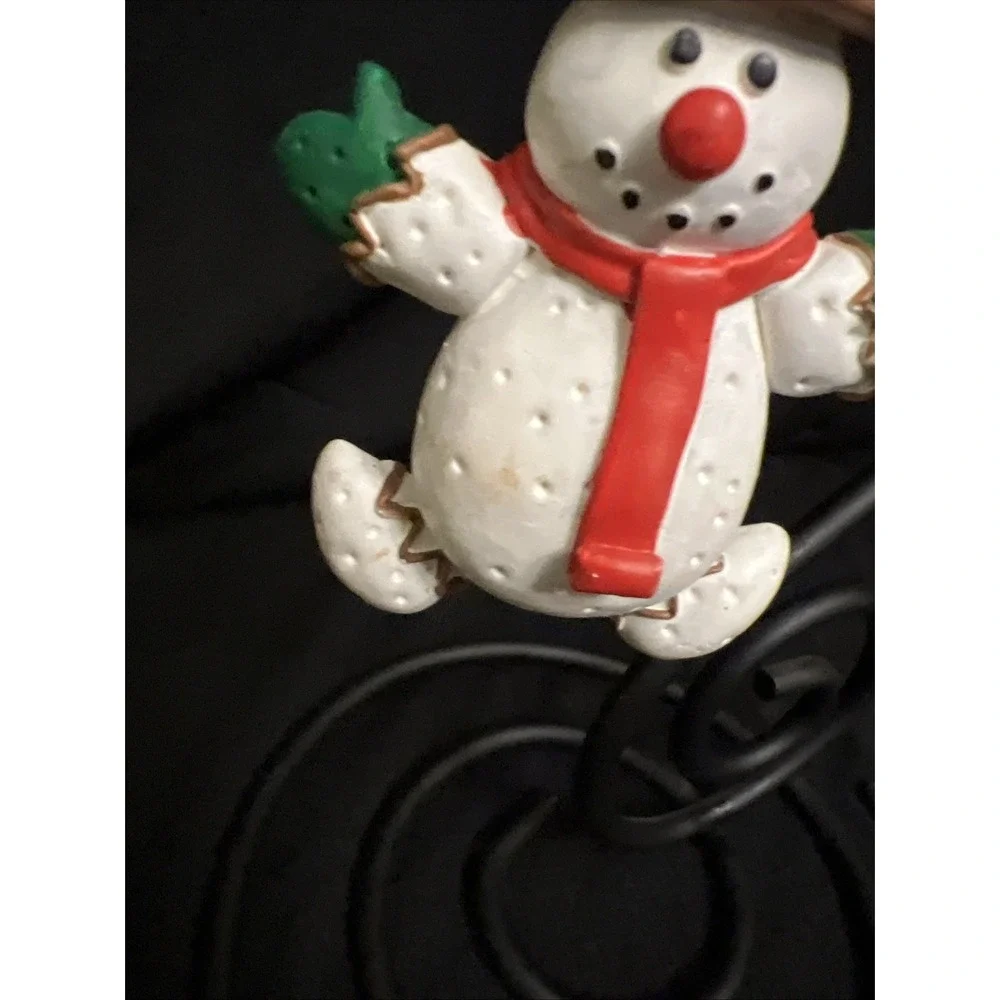 House Of Lloyd Christmas Around The World 1996 Snowman Resin Christmas Ornament